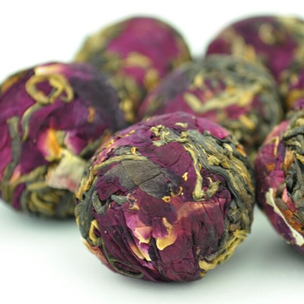 Yunnan Rose Flowers and Big Snow Mountain Black Tea Dragon Ball