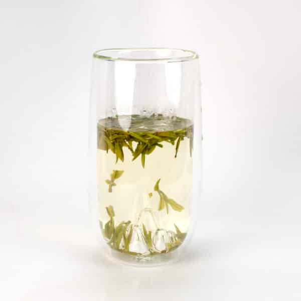 Double Wall Mountain View Tall Glass Teacup