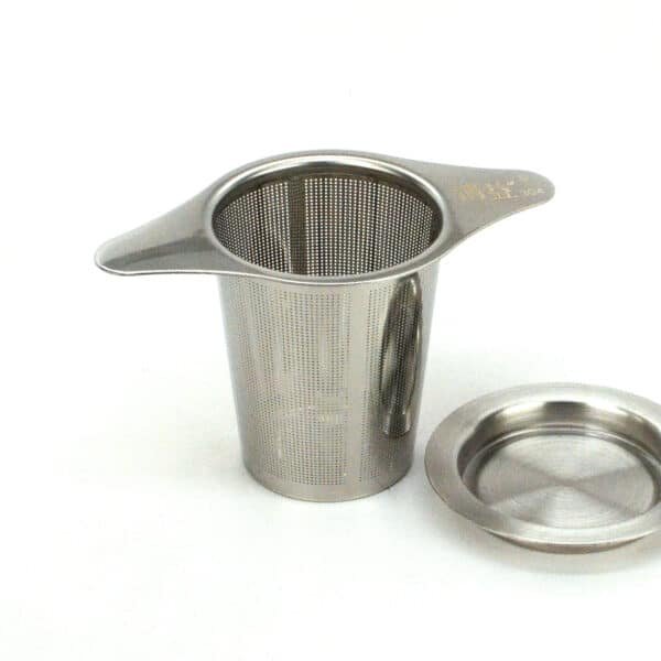 Solid Stainless Steel Tea Strainer with Saucer