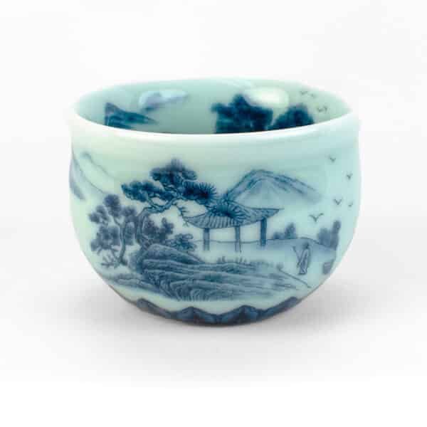 Longquan Kiln Shadow Blue Celadon Teacup