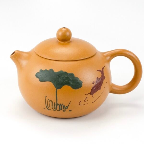 Clay-Painted Yellow Xishi Style Duan Ni Yixing Teapot