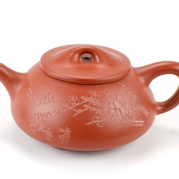 Red Stone Scoop Zhu Ni Yixing Teapot